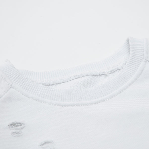 Wholesale of Distressed College cotton-jersey sweatshirt