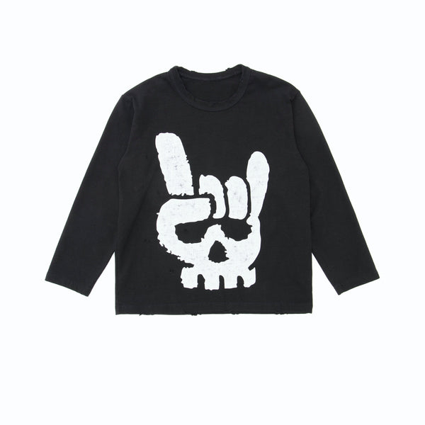 Wholesale of Printed long sleeve cotton-jersey T-shirt